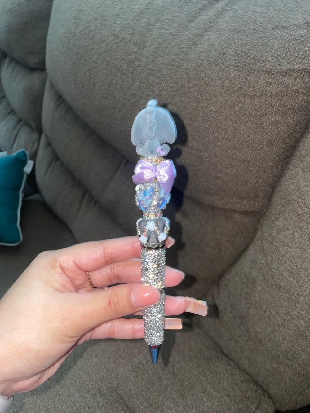 Eeyore pen with rhinestones  #kawaii #glam